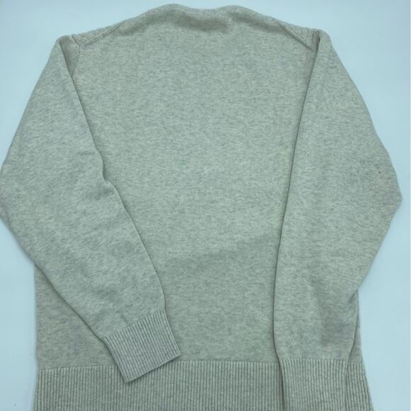 Daniel Cremieux Sweater Pullover Zigzag Knit Supima Cotton Oatmeal Large - Picture 7 of 8